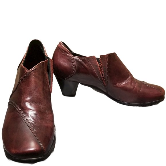 CANAL GRANDE Oxblood Leather Ankle Boots (Size 8) - Picture 5 of 8